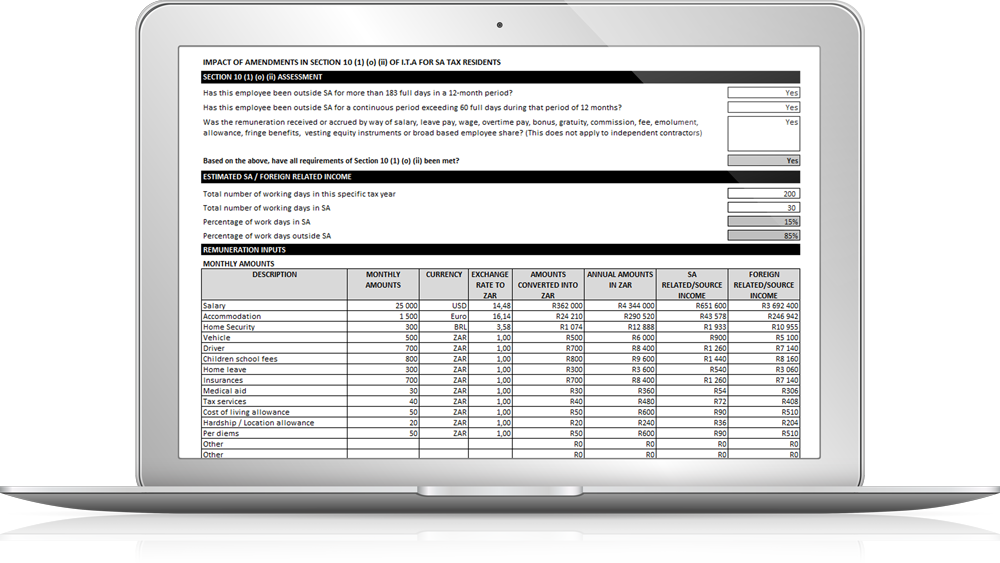 Expat Tax Calculator Financial Emigration South Africa Expat Tax Calculator Financial Emigration South Africa