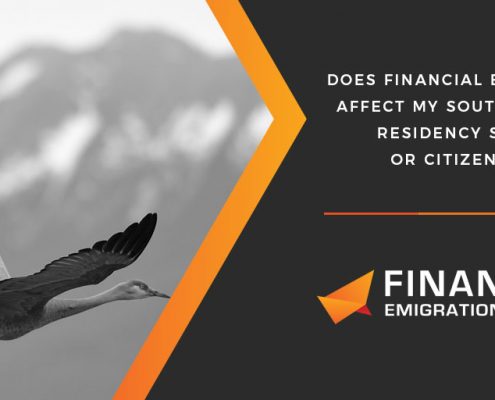 Does financial emigration affect my South African residency status or citizenship?
