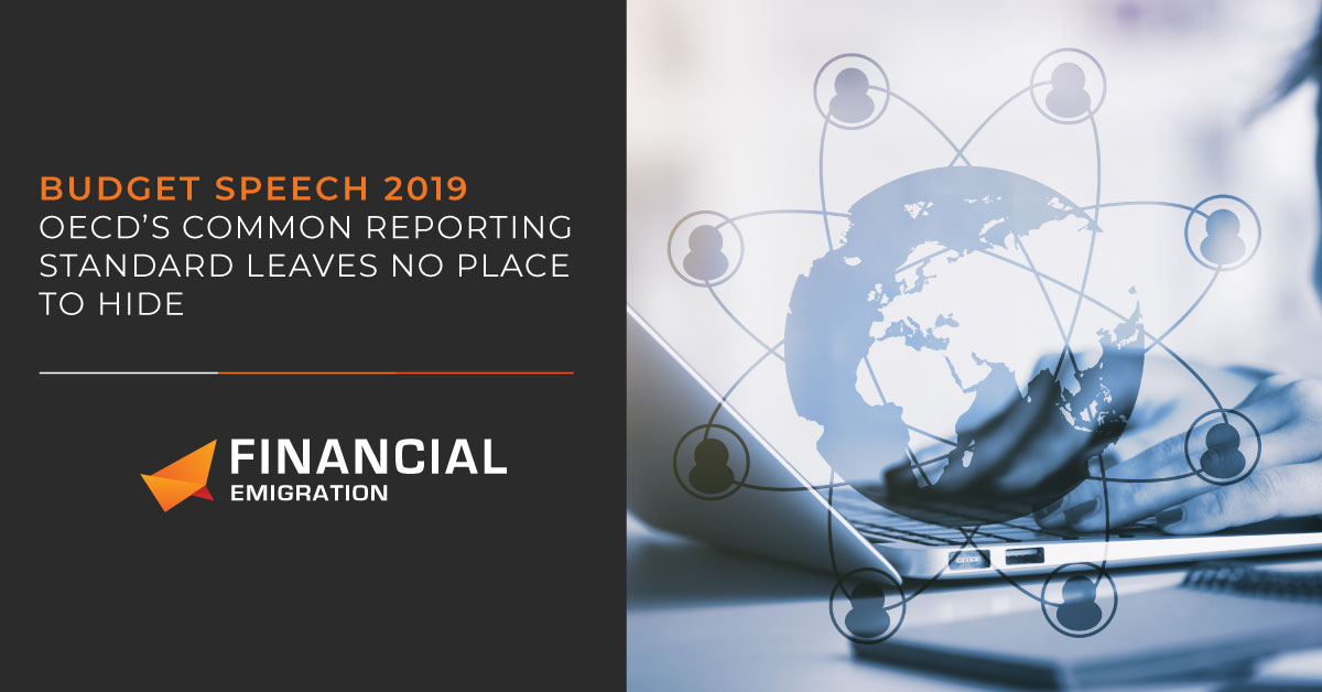 Budget Speech 2019 - OECD's Common Reporting Standard leaves no place to hide