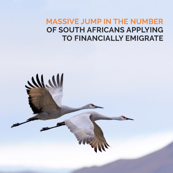 Massive jump in the number of South Africans applying to financially emigrate