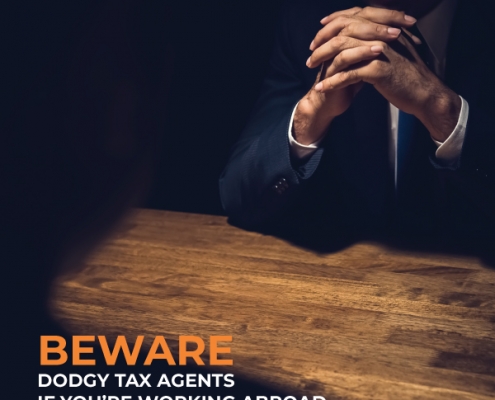 Beware dodgy tax agents if you're working abroad
