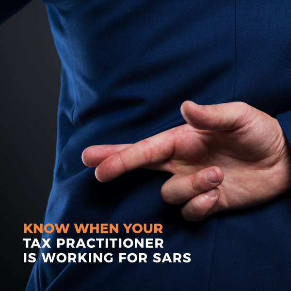 Know when you tax practitioner is working for SARS