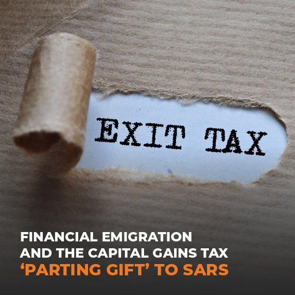 FE and the Capital Gains Tax 'Parting Gift' To SARS