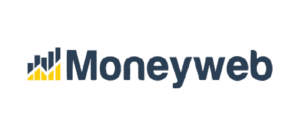 Moneyweb logo featuring a stylized bar chart graphic and the company name.